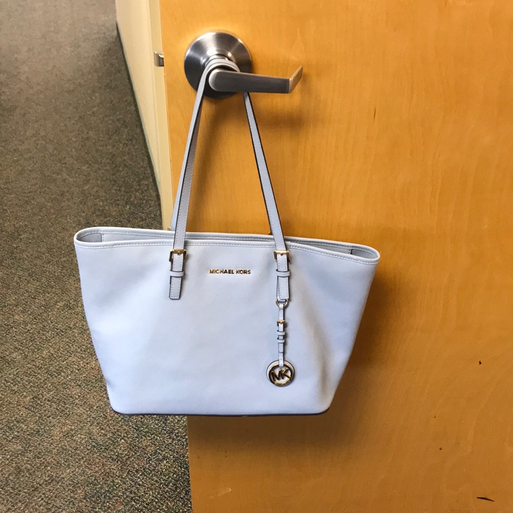 Michael Kors light blue bag